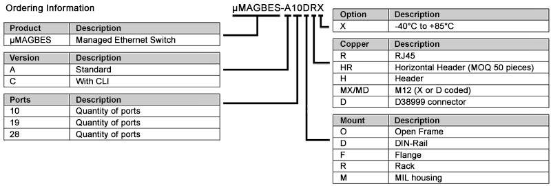 [µMAGBES Versions]